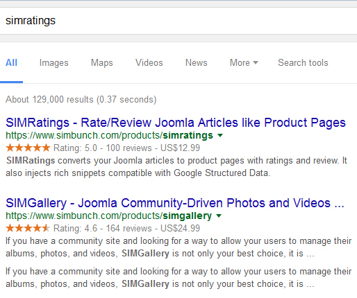 Google Search Results