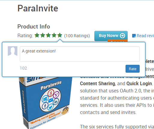 Rating A Product